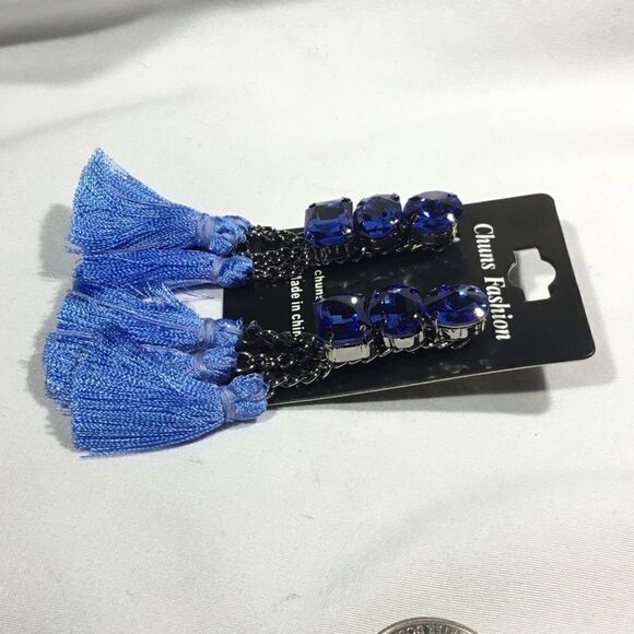 Tassel Drop Statement Earrings (UC3) - Picture 4 of 5